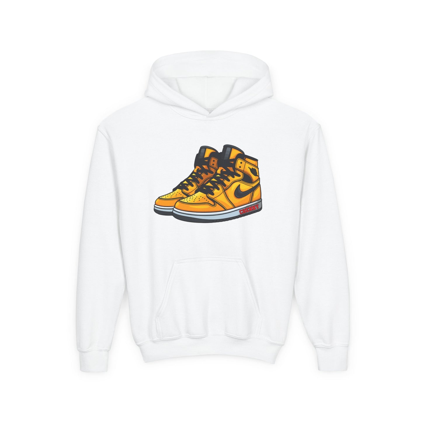 Personalized Sneaker Hoodie for Kids | Custom Name Shoe Graphic Sweatshirt