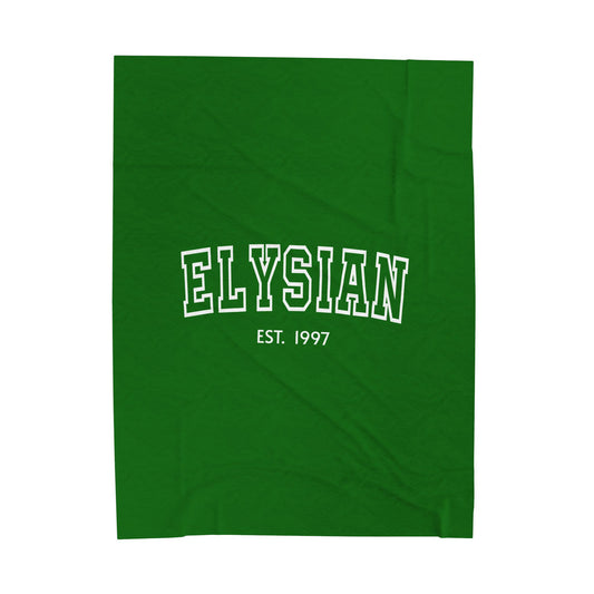 Elysian Velveteen Plush Blanket — Cozy College-Style