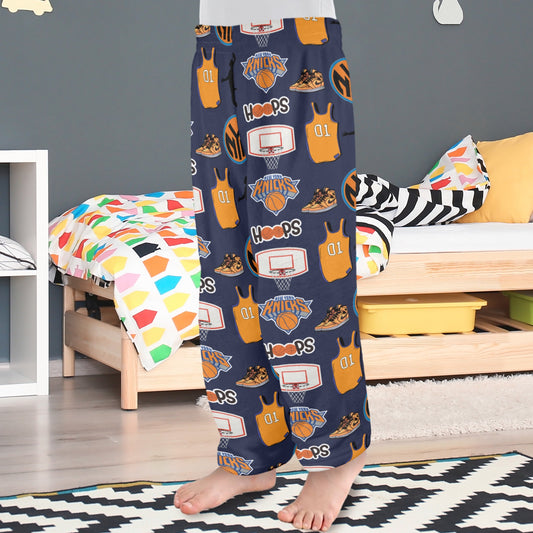 New York Basketball Pajama Pants for Kids | Knicks Inspired Fleece Lounge Pants