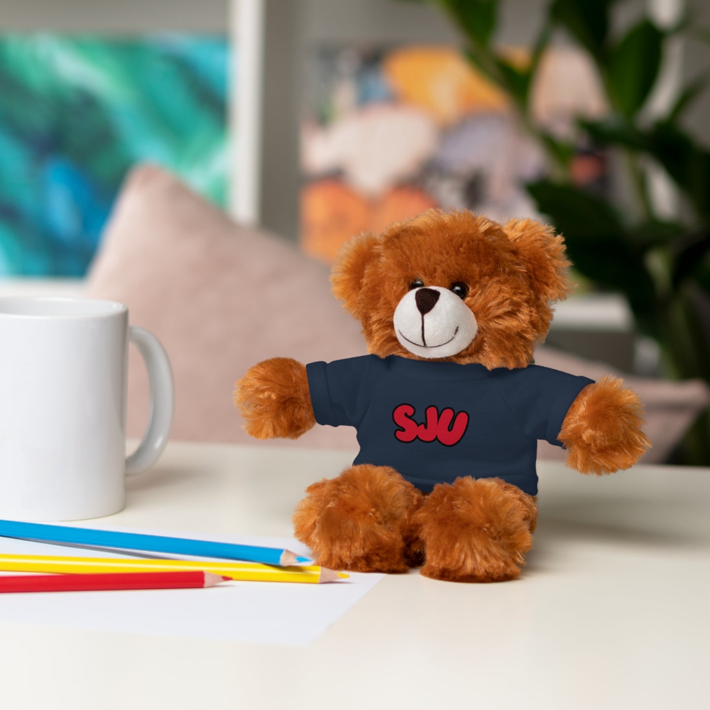Personalized Stuffed Animal with Custom Name or Logo | Custom Camp, School or Team Mascot