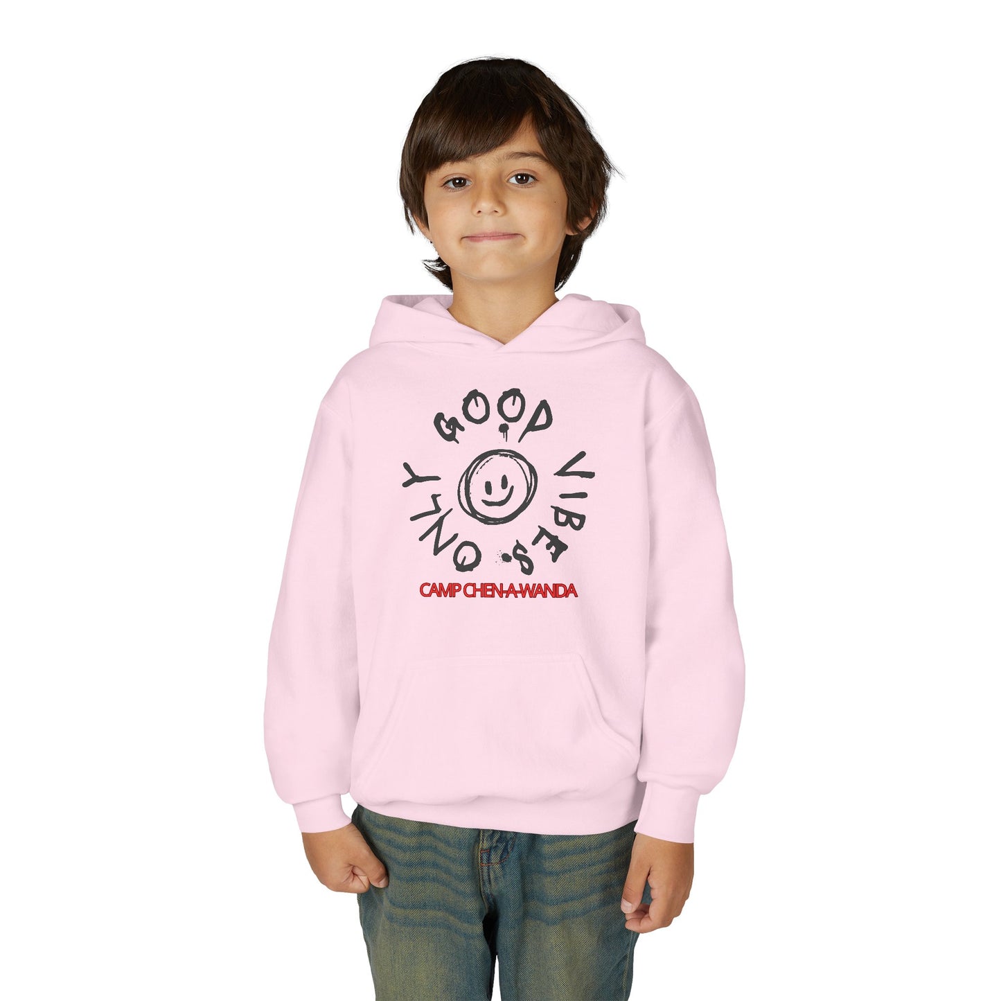 Good Vibes Graffiti Custom Youth Hooded Sweatshirt