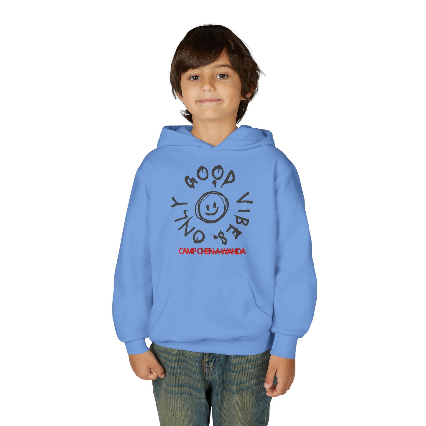 Good Vibes Graffiti Custom Youth Hooded Sweatshirt