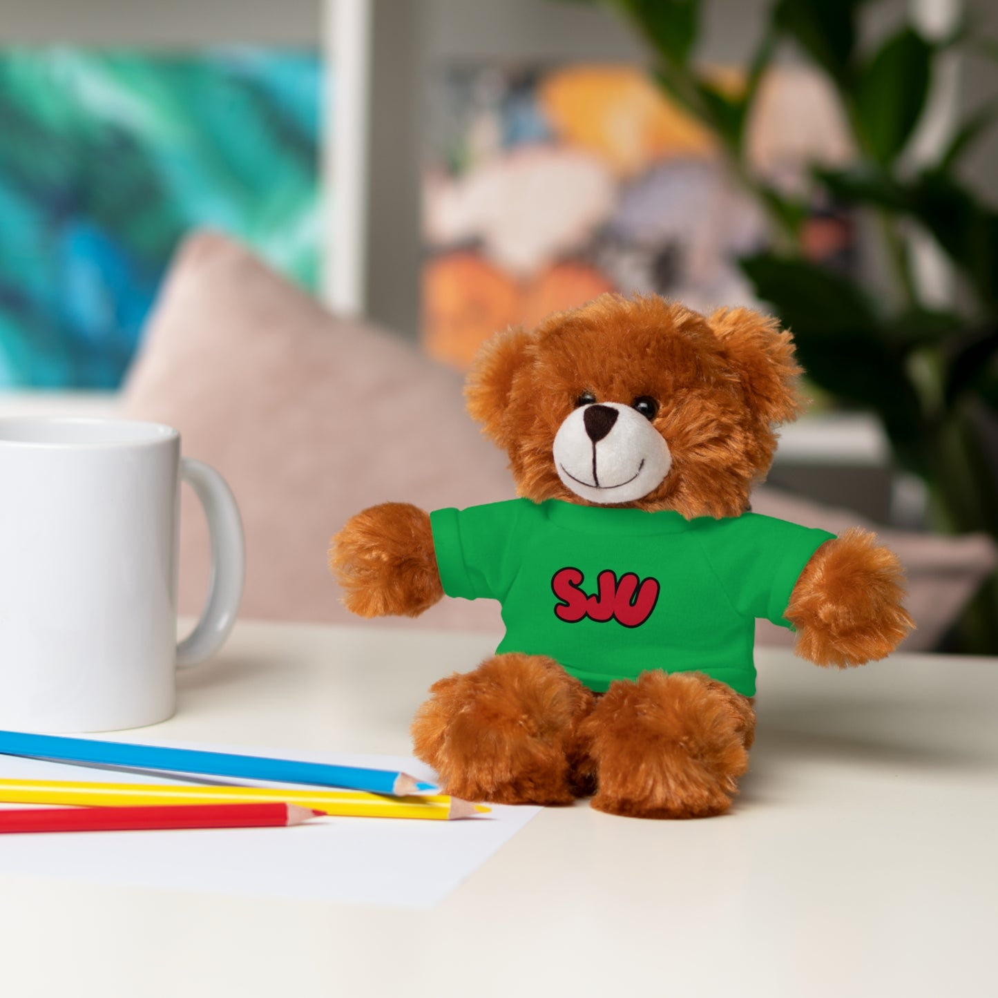 Personalized Stuffed Animal with Custom Name or Logo | Custom Camp, School or Team Mascot