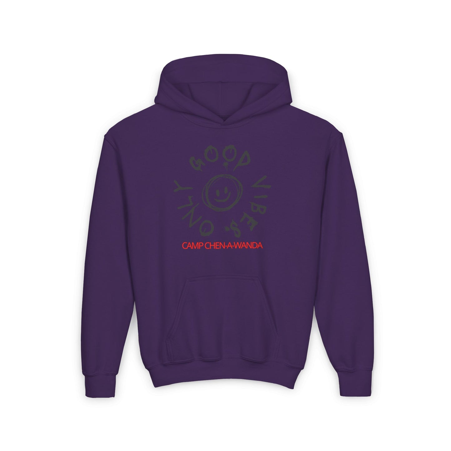 Good Vibes Graffiti Custom Youth Hooded Sweatshirt