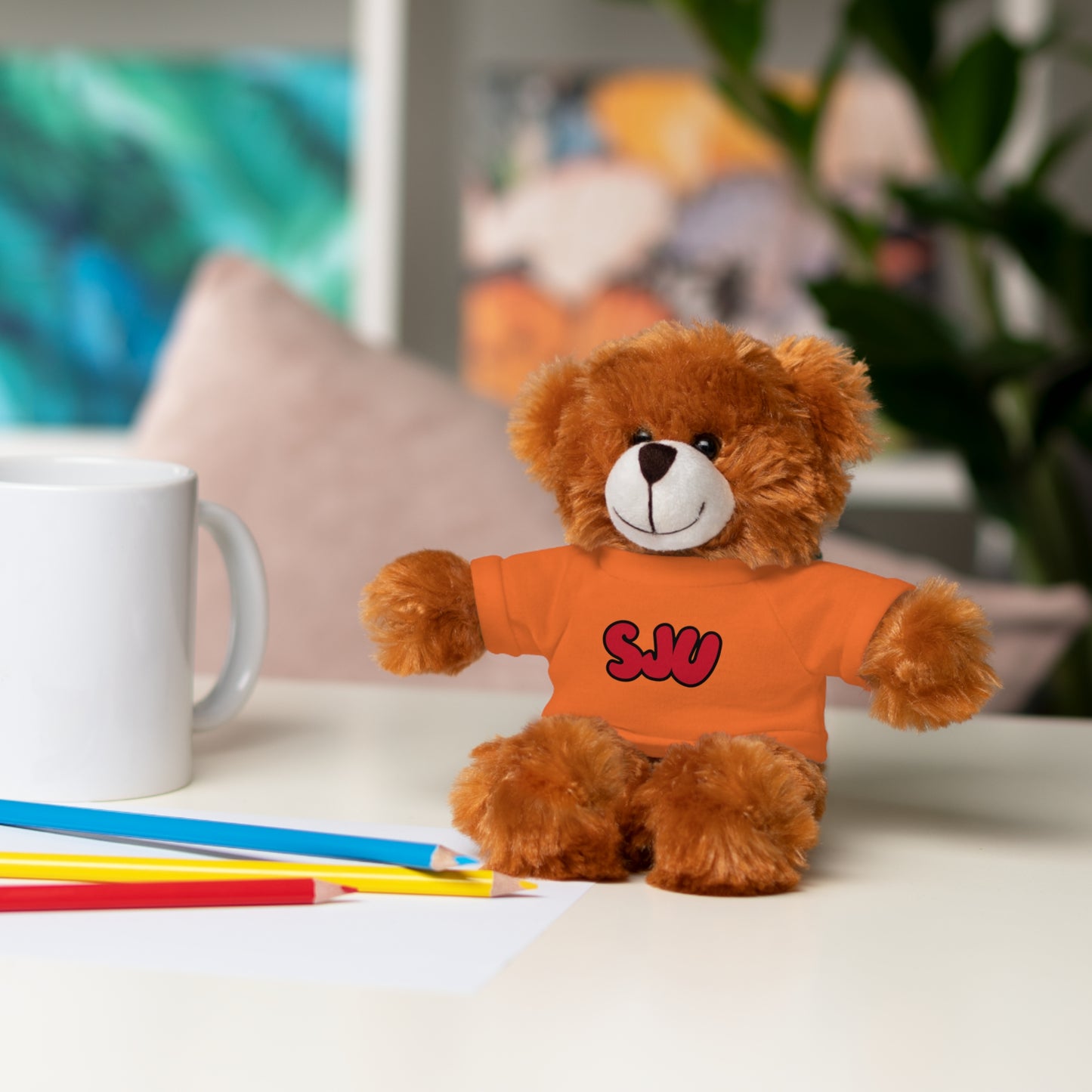 Personalized Stuffed Animal with Custom Name or Logo | Custom Camp, School or Team Mascot
