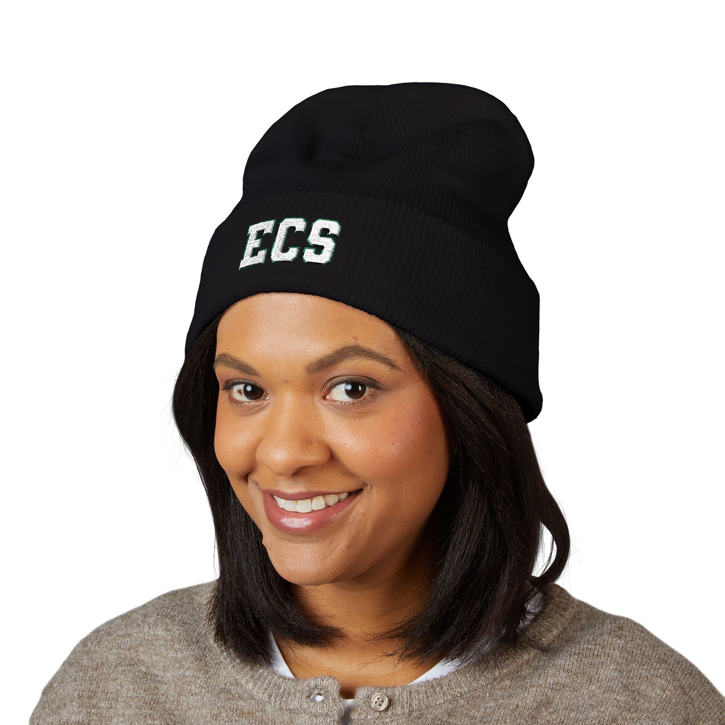 ECS Embroidered Classic Cuffed Beanie