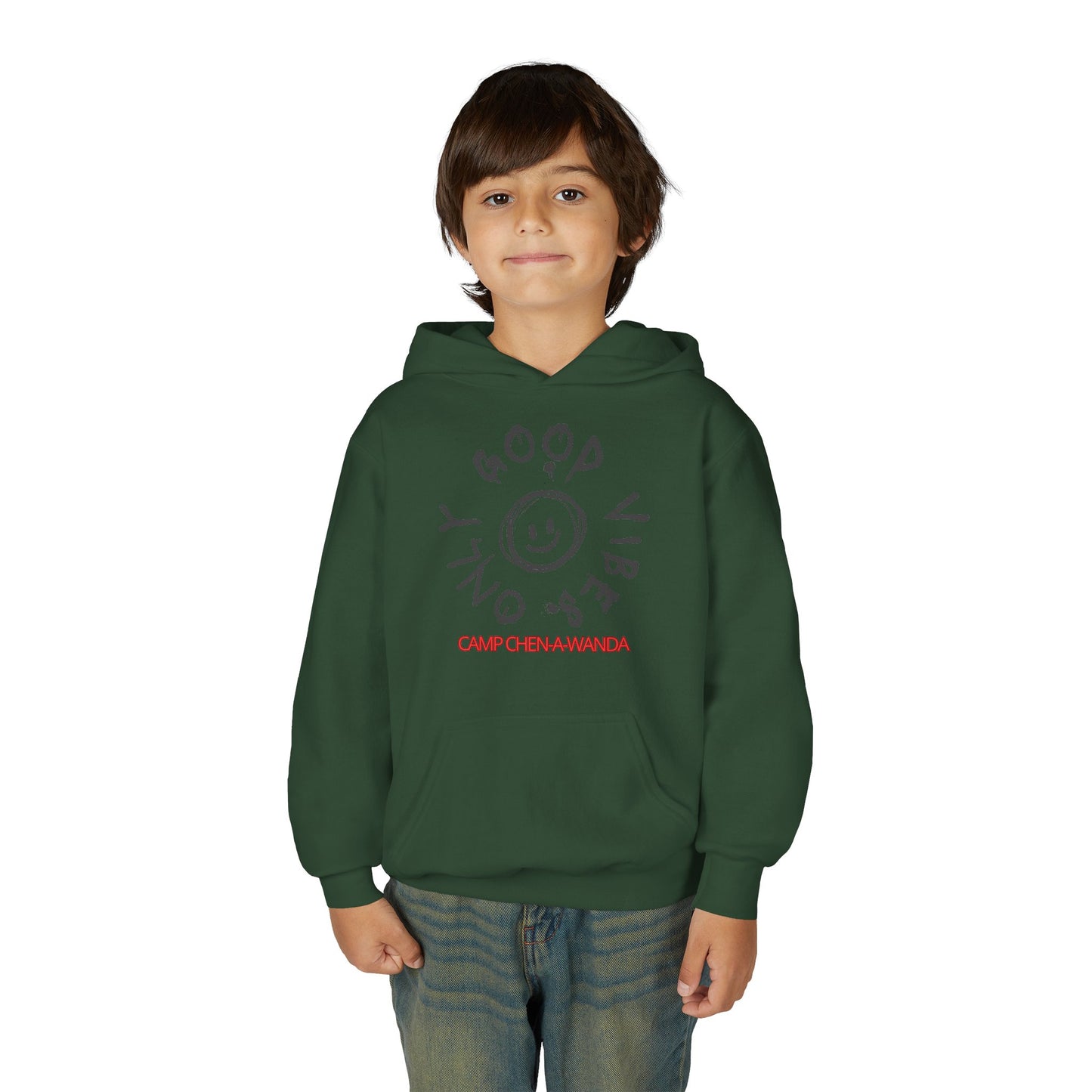 Good Vibes Graffiti Custom Youth Hooded Sweatshirt