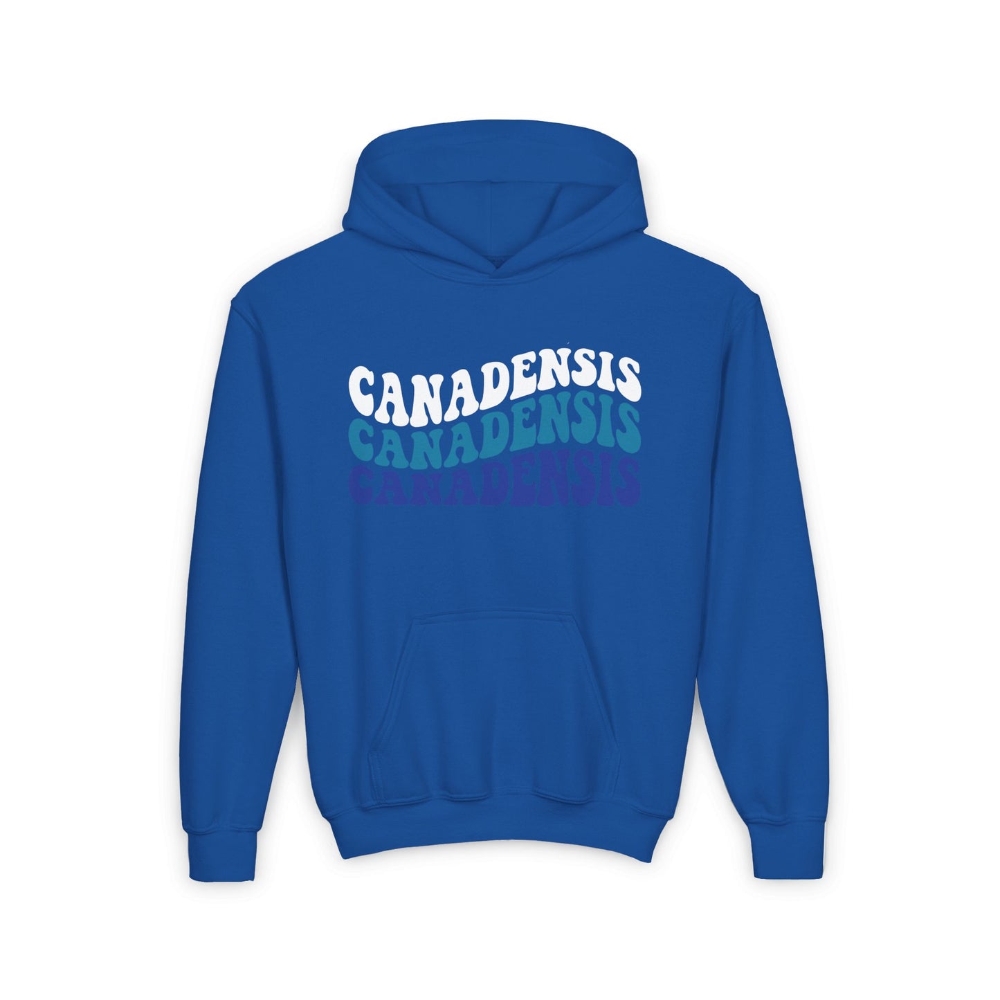 Retro Wavy Youth Custom Hooded Sweatshirt