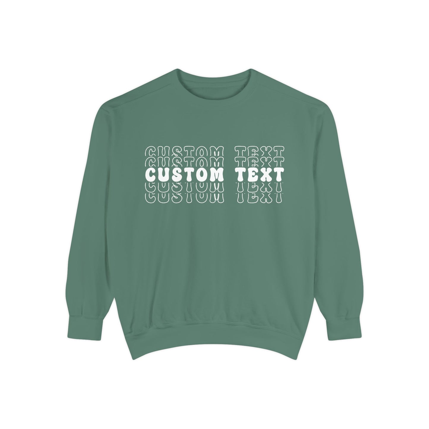 Customizable Stacked Text Design Sweatshirt
