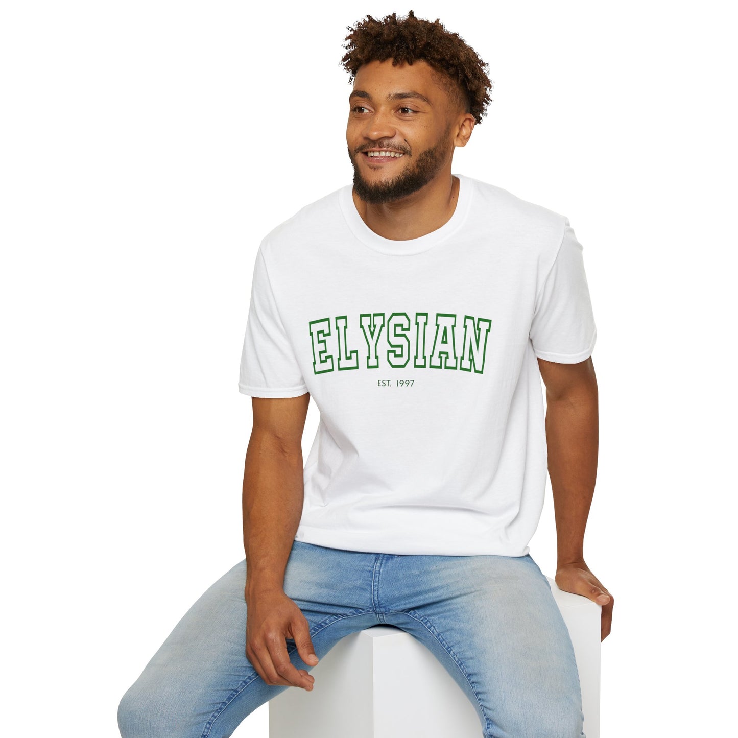 Adult Collegiate Elysian Softstyle Tee