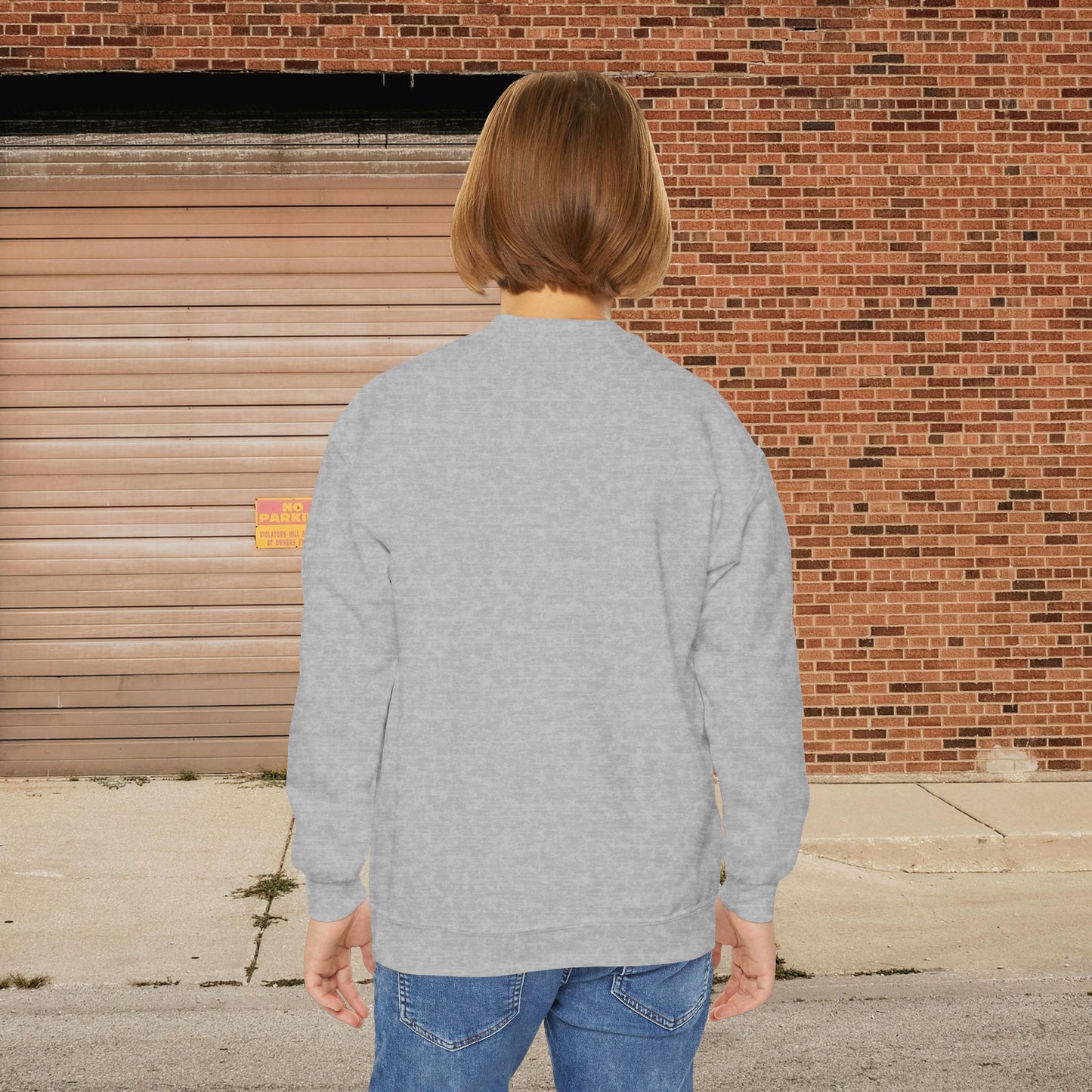 Sun's Out, Tongue's Out Custom Youth Crewneck Sweatshirt