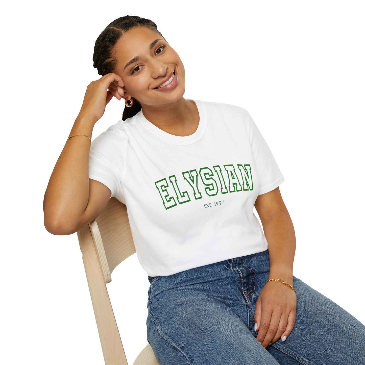Adult Collegiate Elysian Softstyle Tee