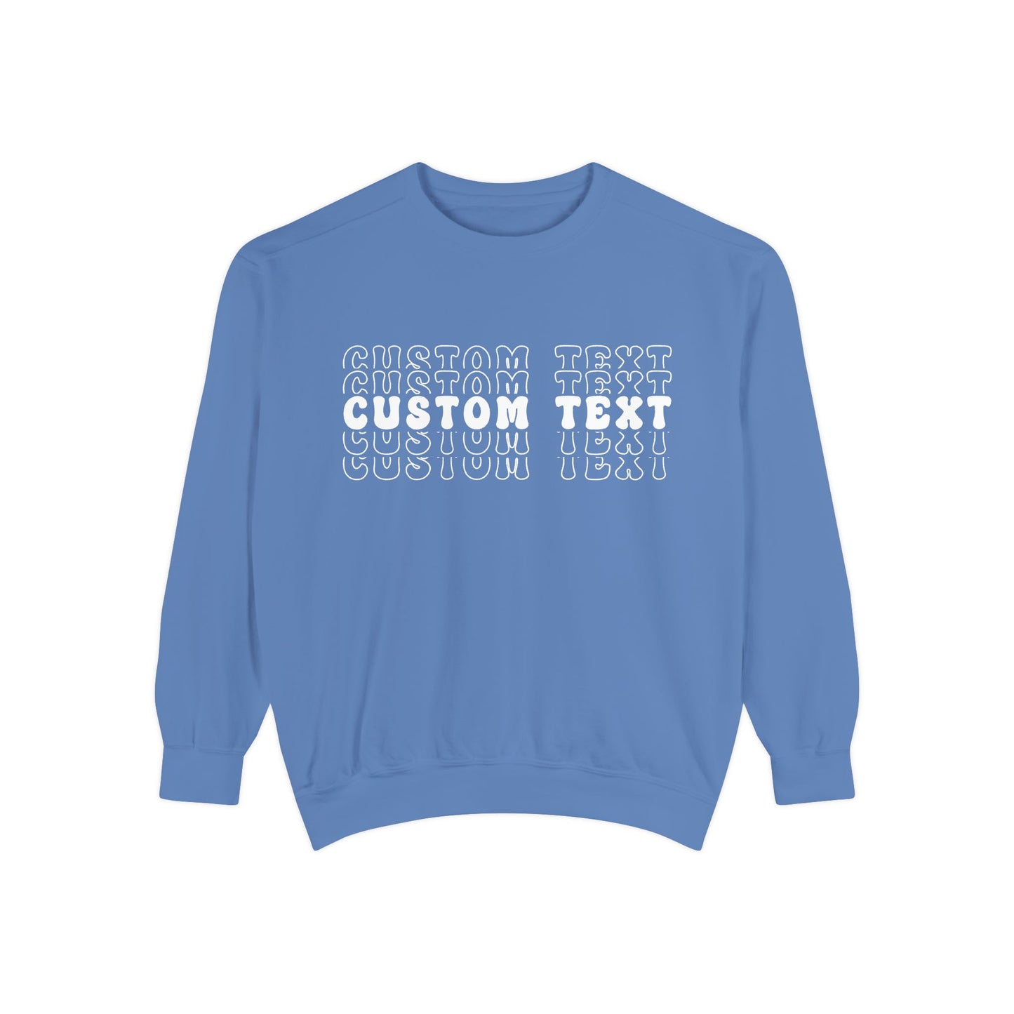 Customizable Stacked Text Design Sweatshirt