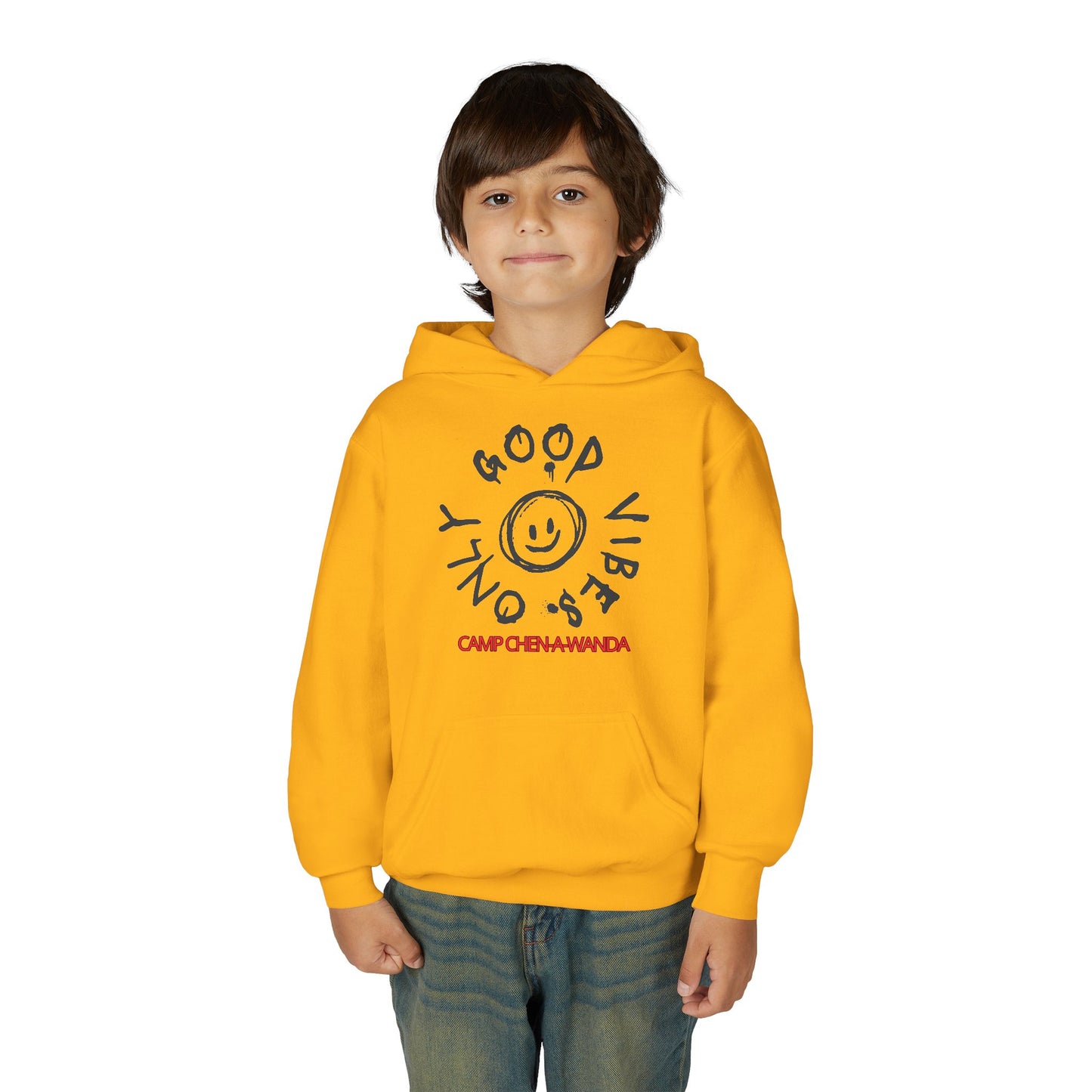 Good Vibes Graffiti Custom Youth Hooded Sweatshirt
