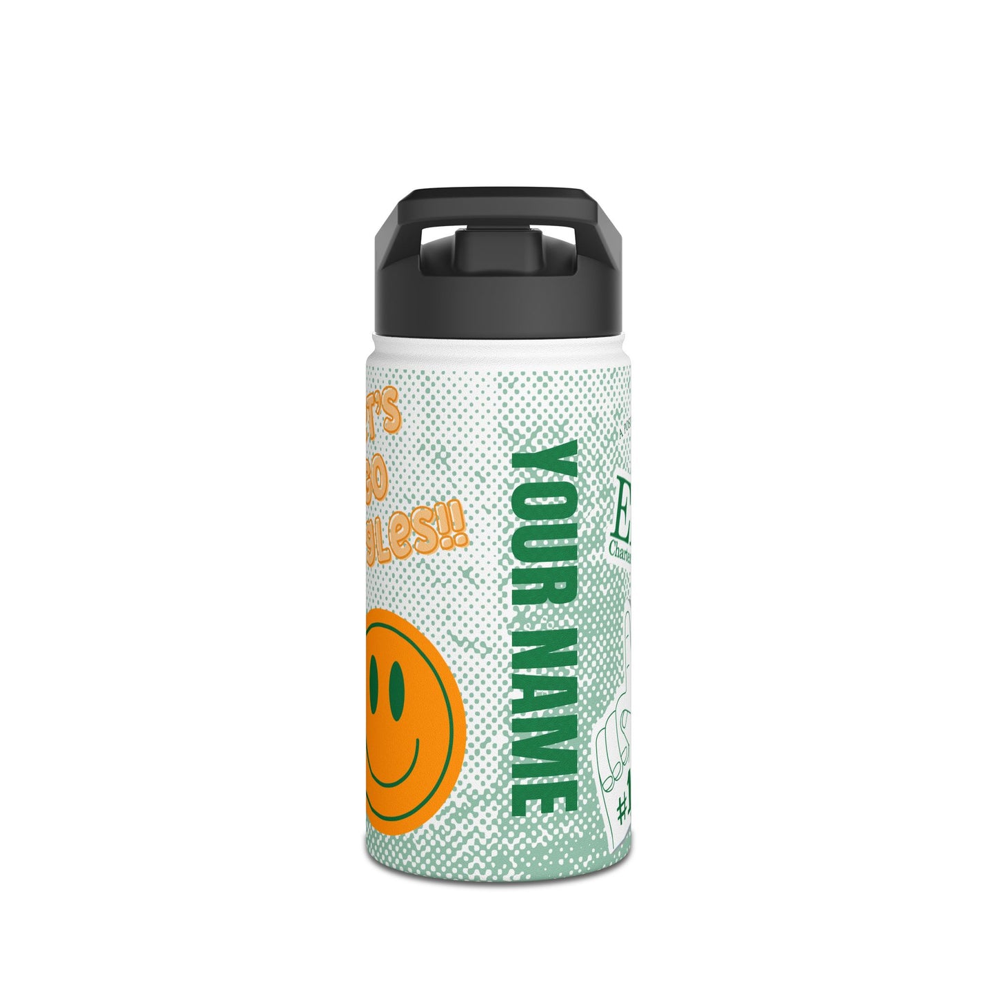 Smiley Face Stainless Steel Water Bottle