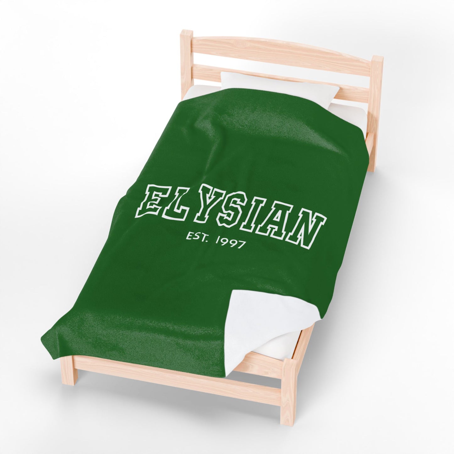 Elysian Velveteen Plush Blanket — Cozy College-Style