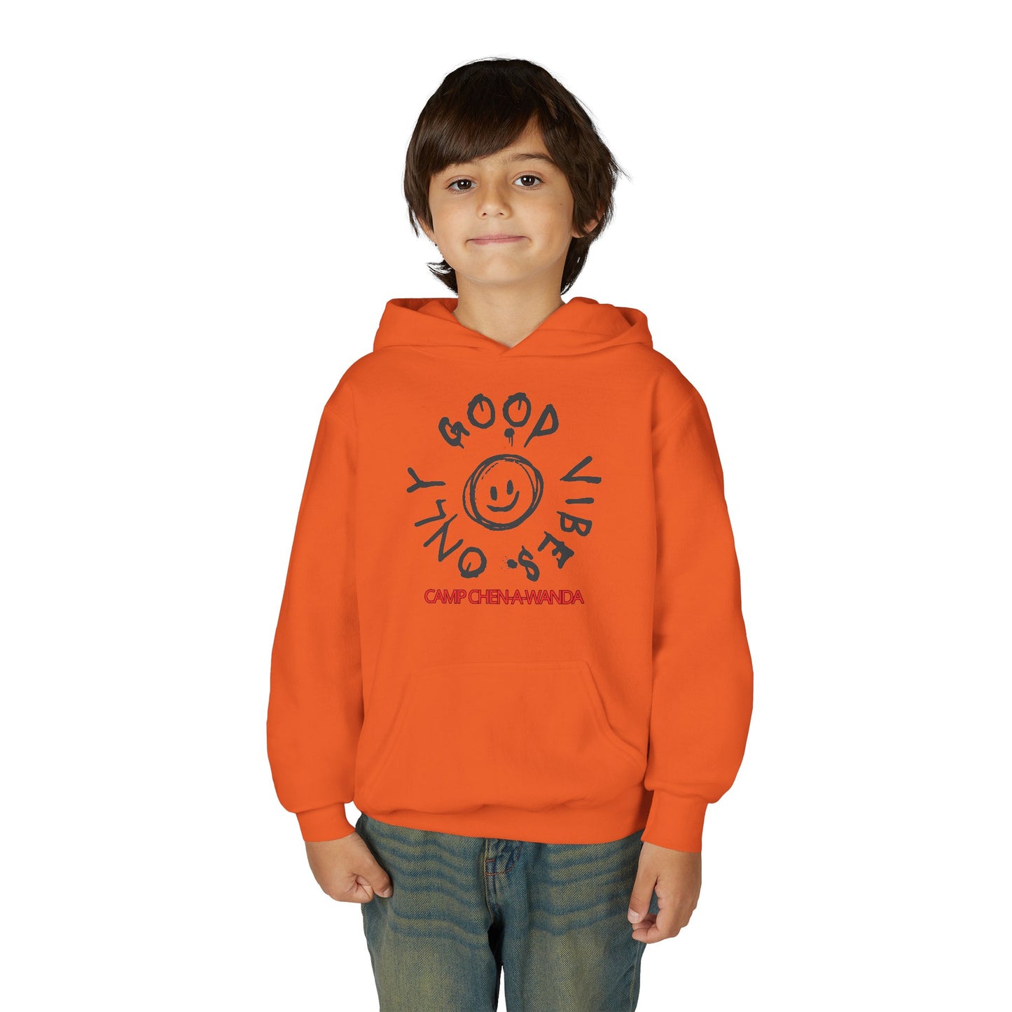 Good Vibes Graffiti Custom Youth Hooded Sweatshirt