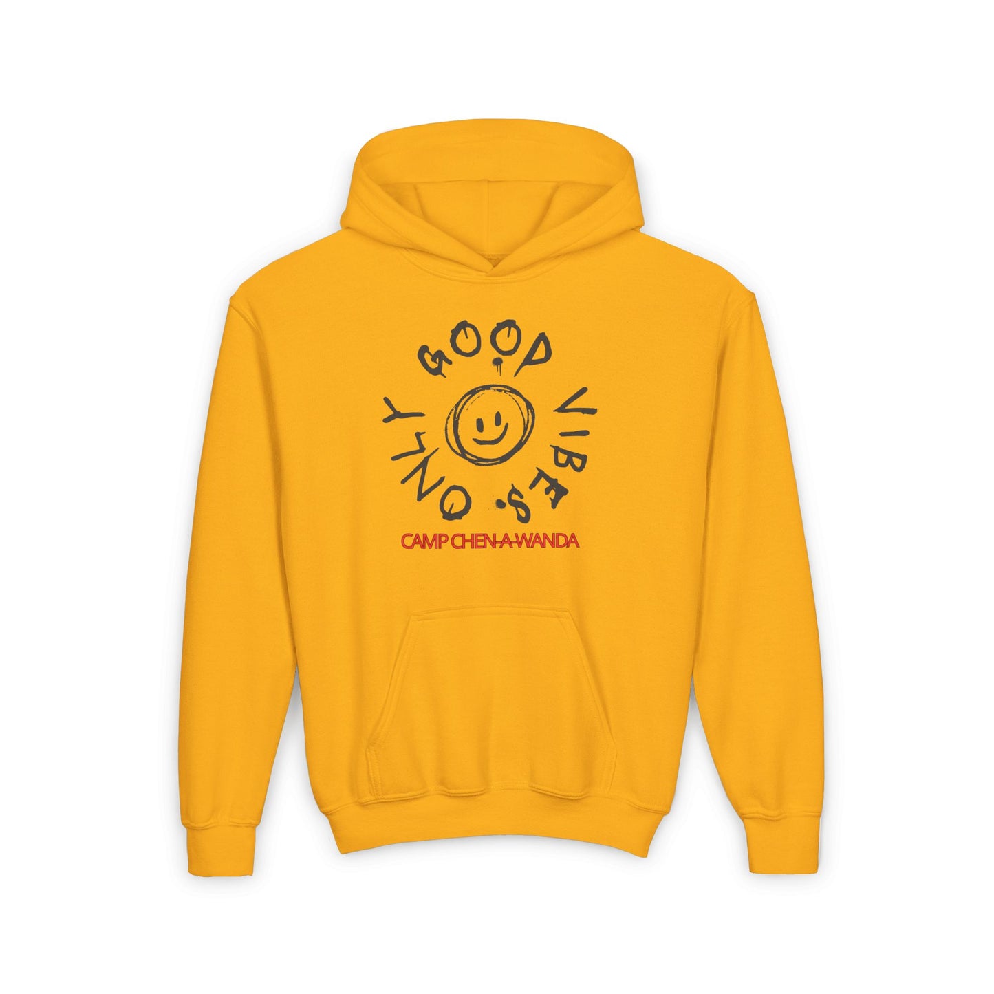 Good Vibes Graffiti Custom Youth Hooded Sweatshirt