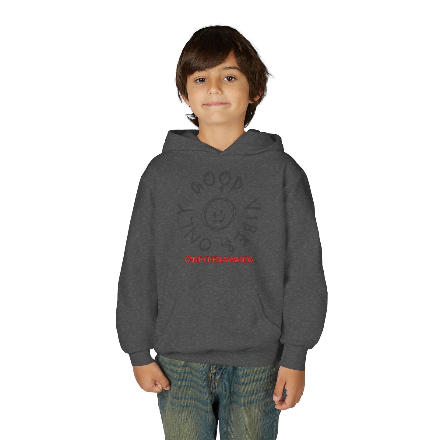 Good Vibes Graffiti Custom Youth Hooded Sweatshirt