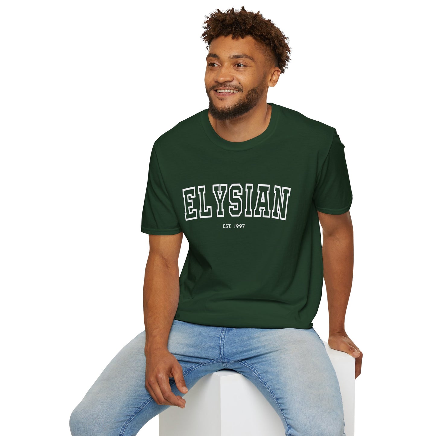 Adult Collegiate Elysian Softstyle Tee