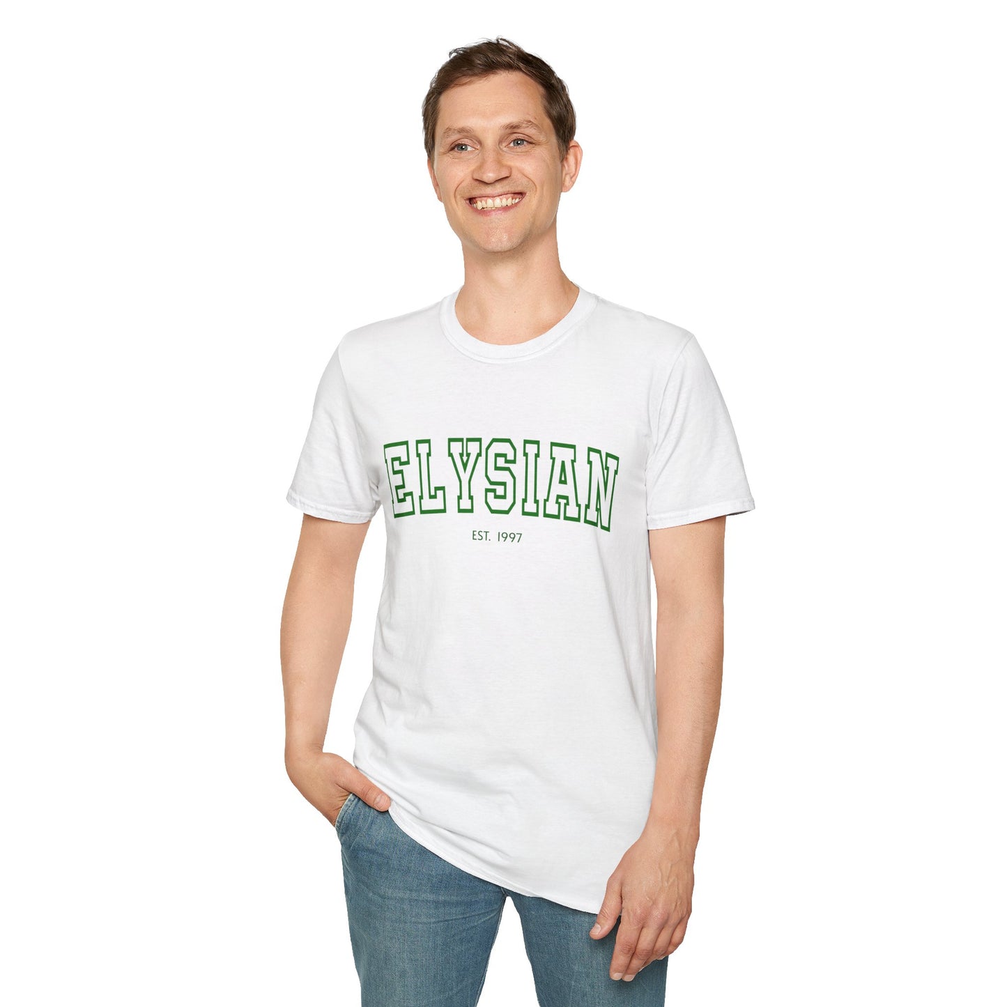 Adult Collegiate Elysian Softstyle Tee