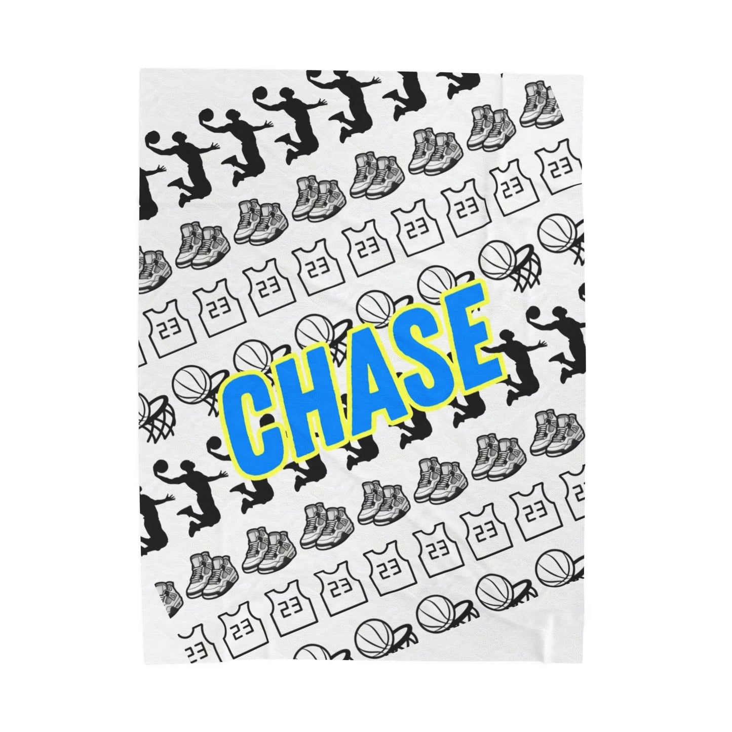 Basketball Plush Blanket - Personalized - 3 Sizes