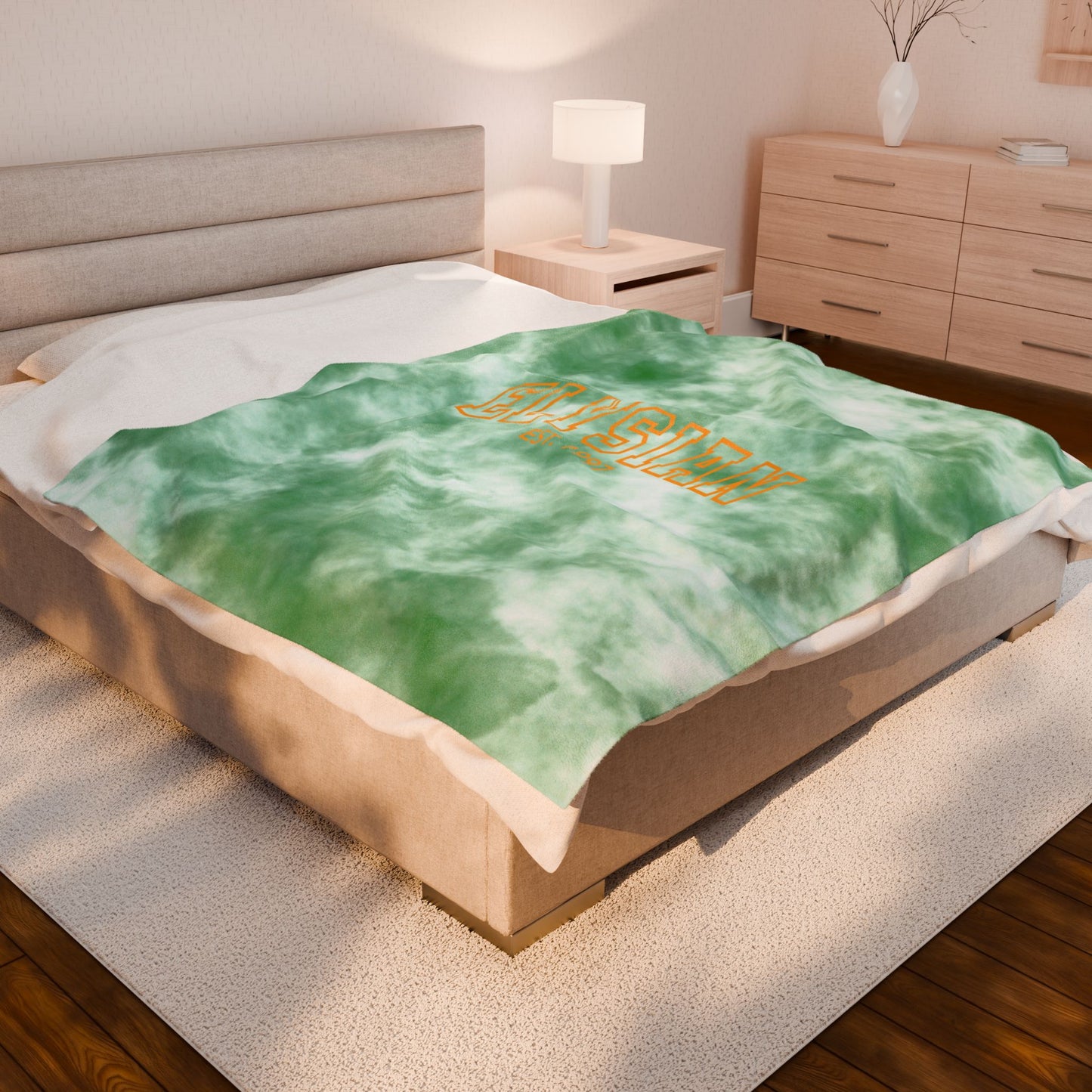 Tie Dye Elysian Velveteen Plush Blanket