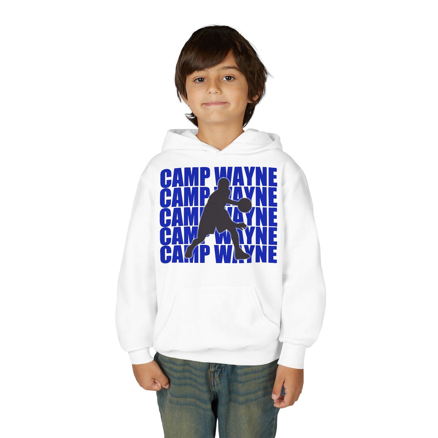 Custom Basketball on Repeat Youth Hoodie