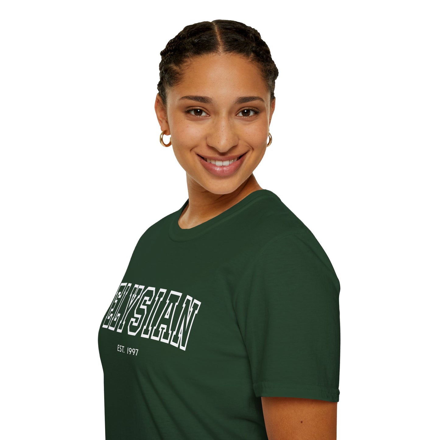 Adult Collegiate Elysian Softstyle Tee
