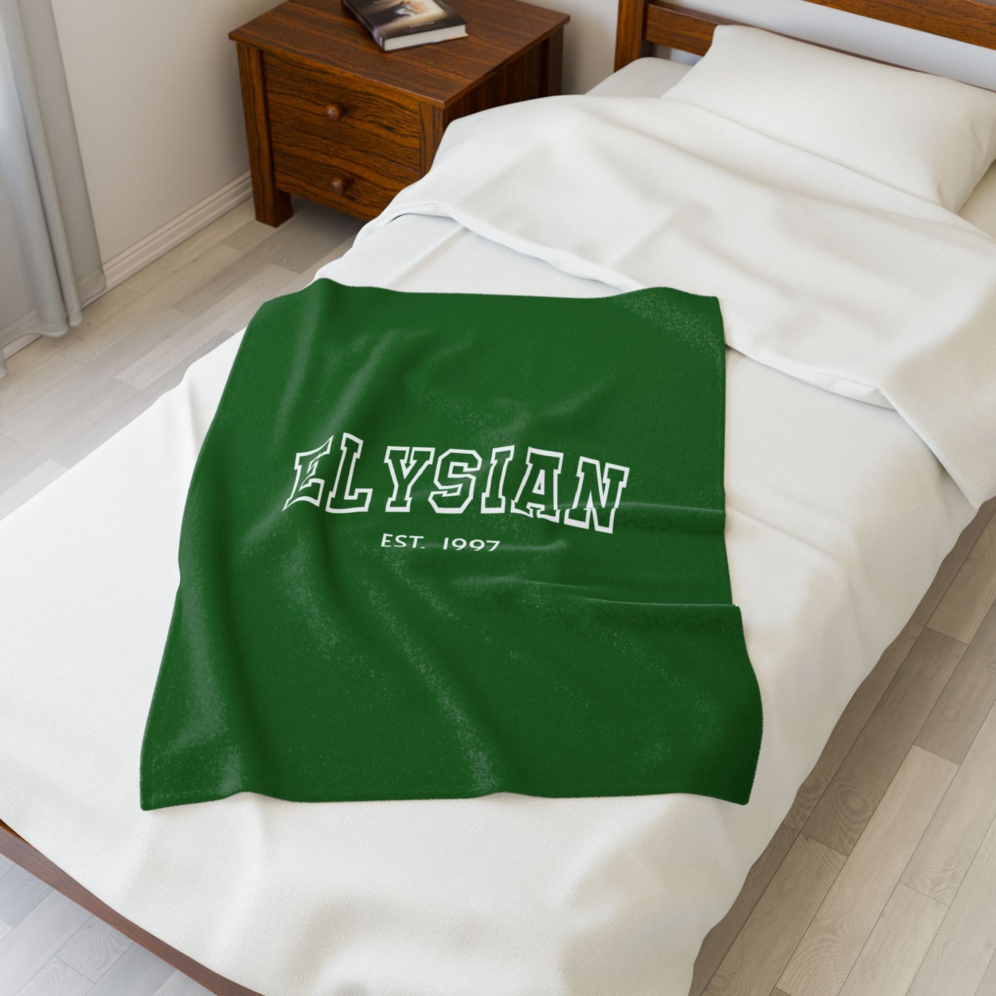 Elysian Velveteen Plush Blanket — Cozy College-Style