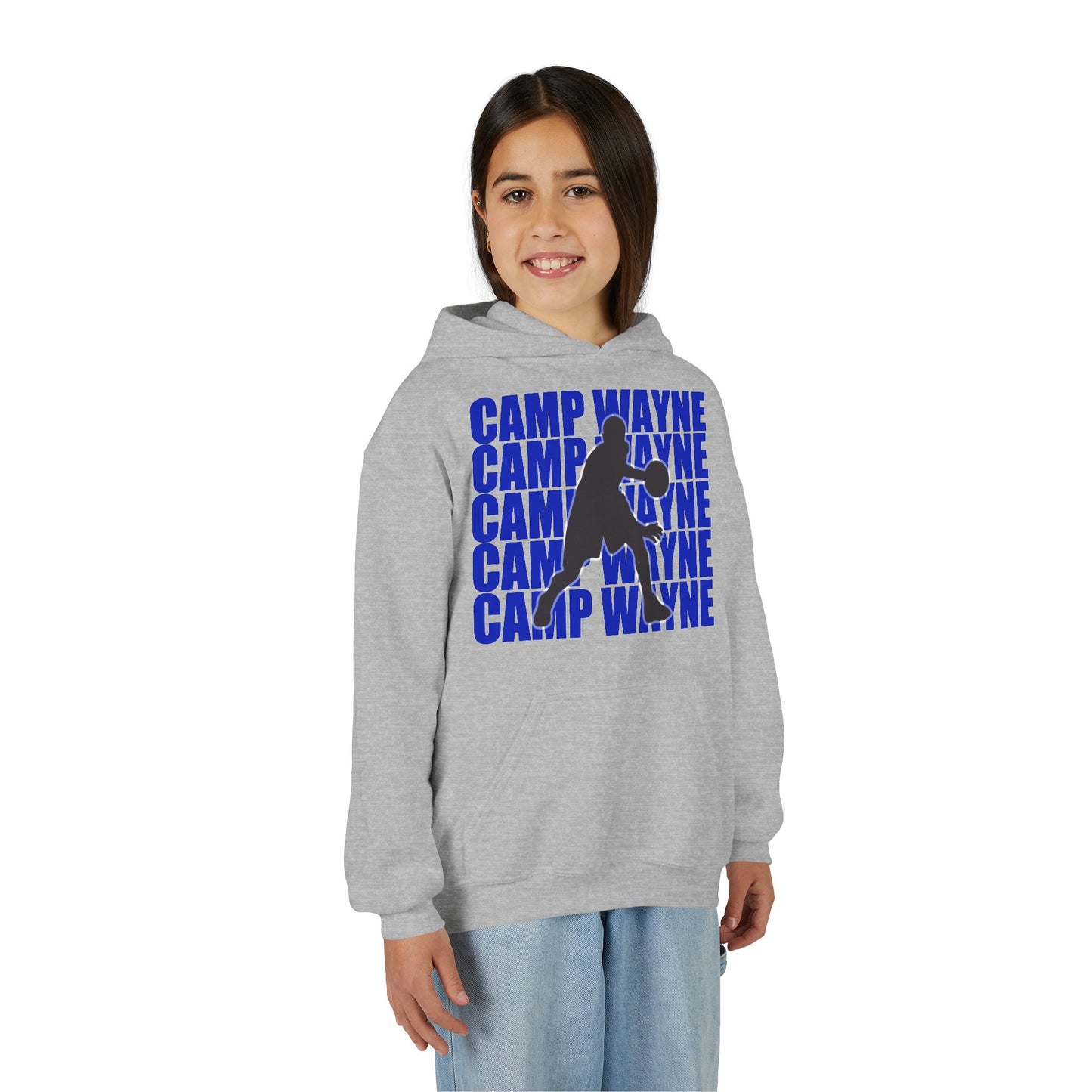 Custom Basketball on Repeat Youth Hoodie