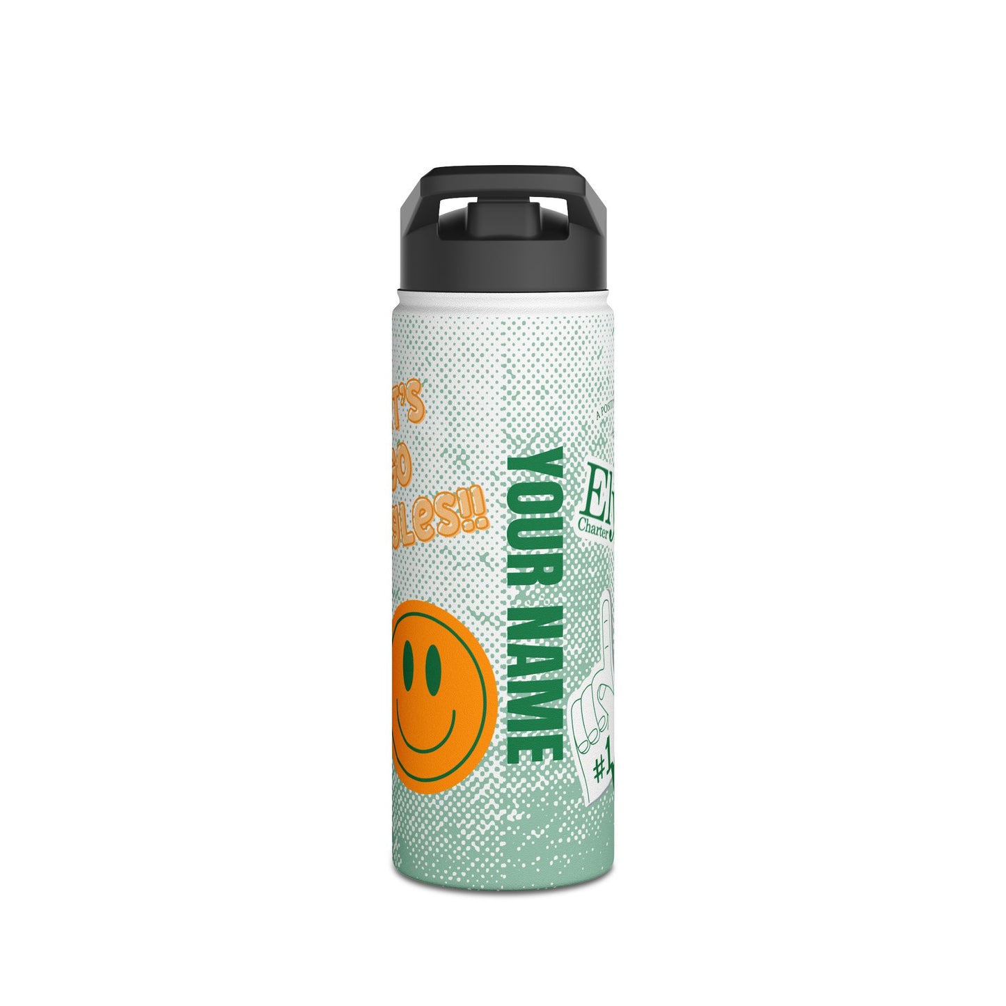 Smiley Face Stainless Steel Water Bottle