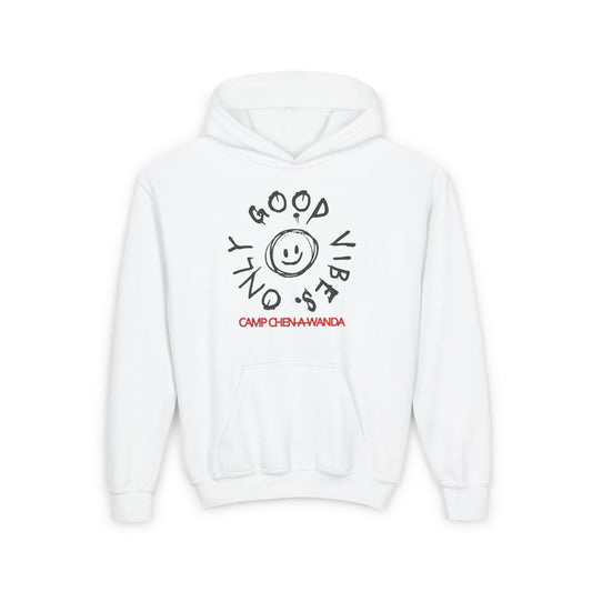 Good Vibes Graffiti Custom Youth Hooded Sweatshirt