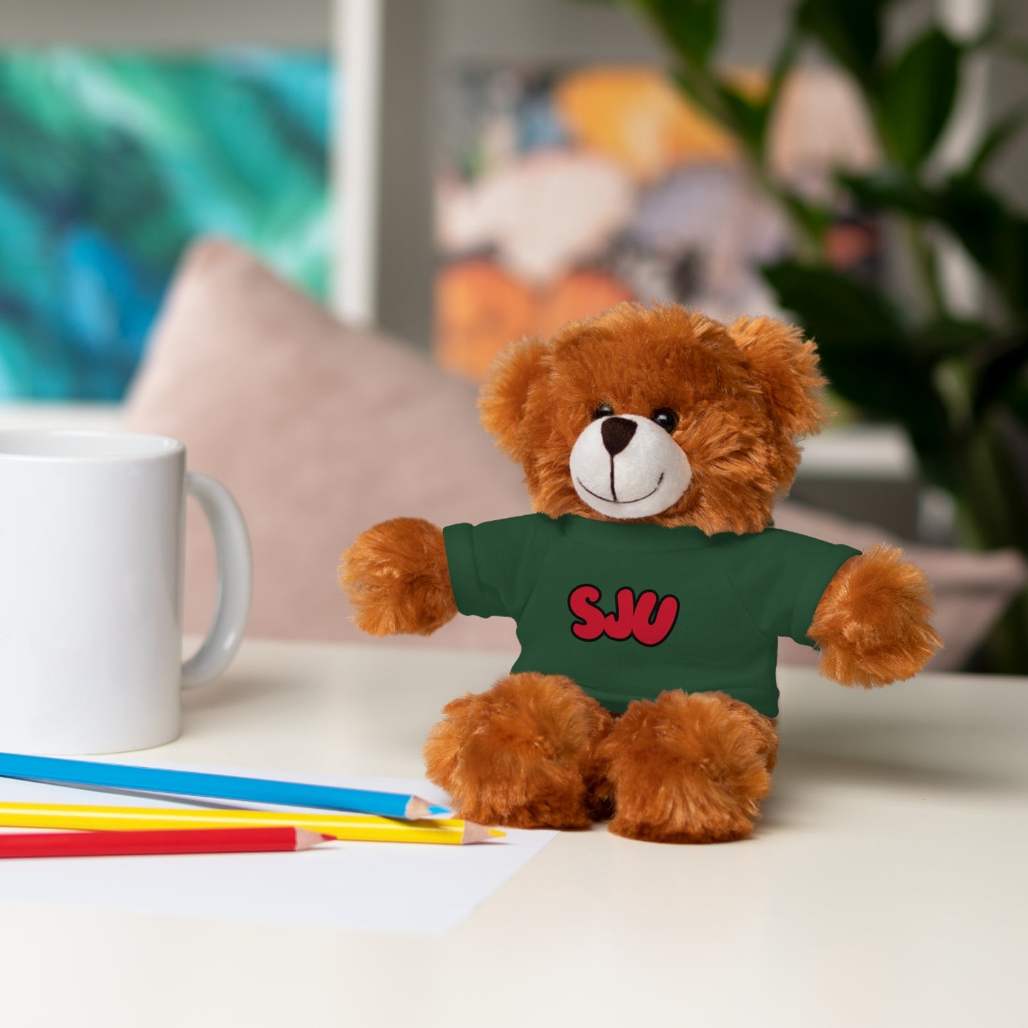 Personalized Stuffed Animal with Custom Name or Logo | Custom Camp, School or Team Mascot