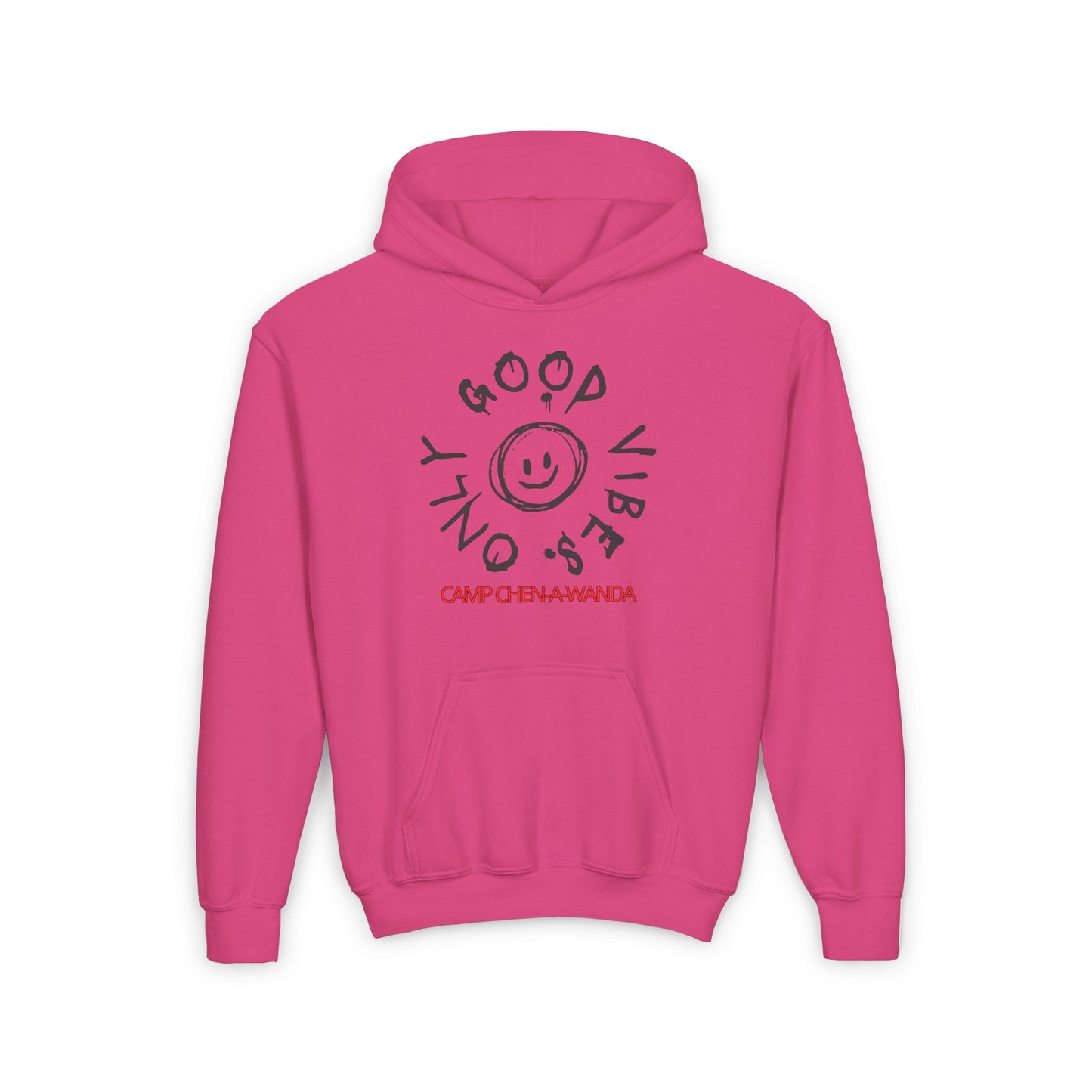 Good Vibes Graffiti Custom Youth Hooded Sweatshirt
