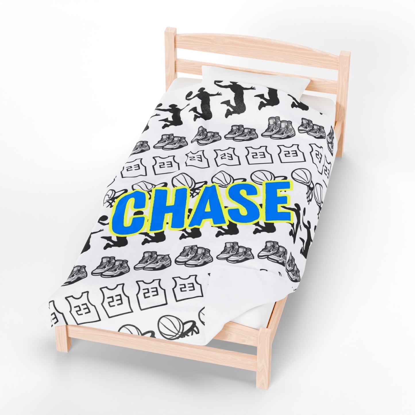 Basketball Plush Blanket - Personalized - 3 Sizes