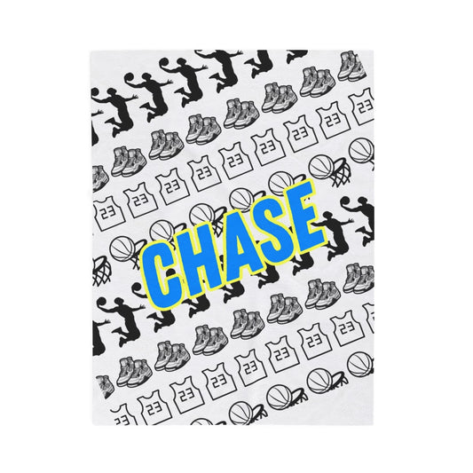 Basketball Plush Blanket - Personalized - 3 Sizes