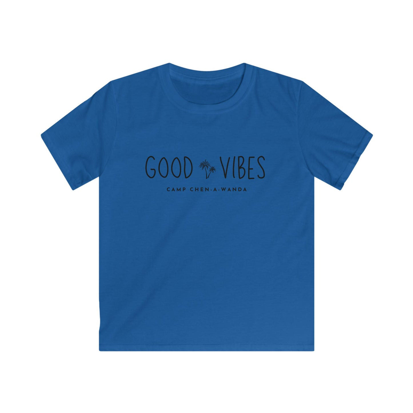 Good Vibes Simple Palm Custom School Kids Tee, Personalized Team Shirt, Kids T-Shirt, Children's Top, Youth Clothing, Customizable Tee, Cute