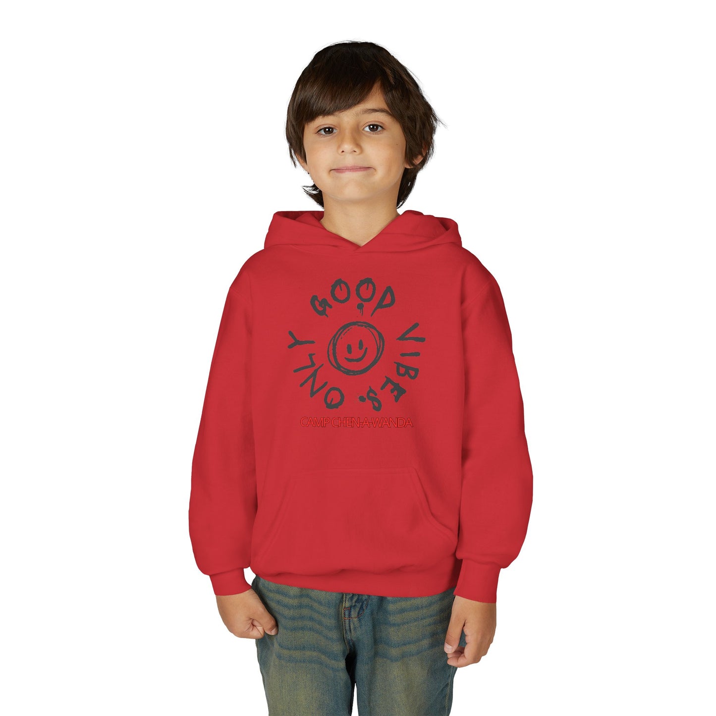 Good Vibes Graffiti Custom Youth Hooded Sweatshirt