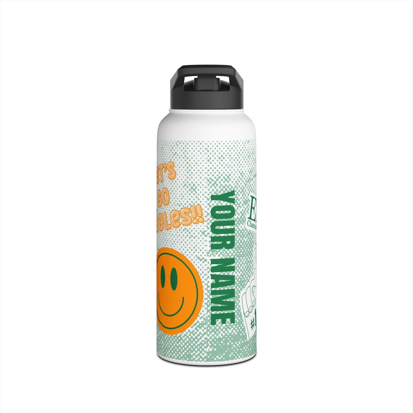 Smiley Face Stainless Steel Water Bottle