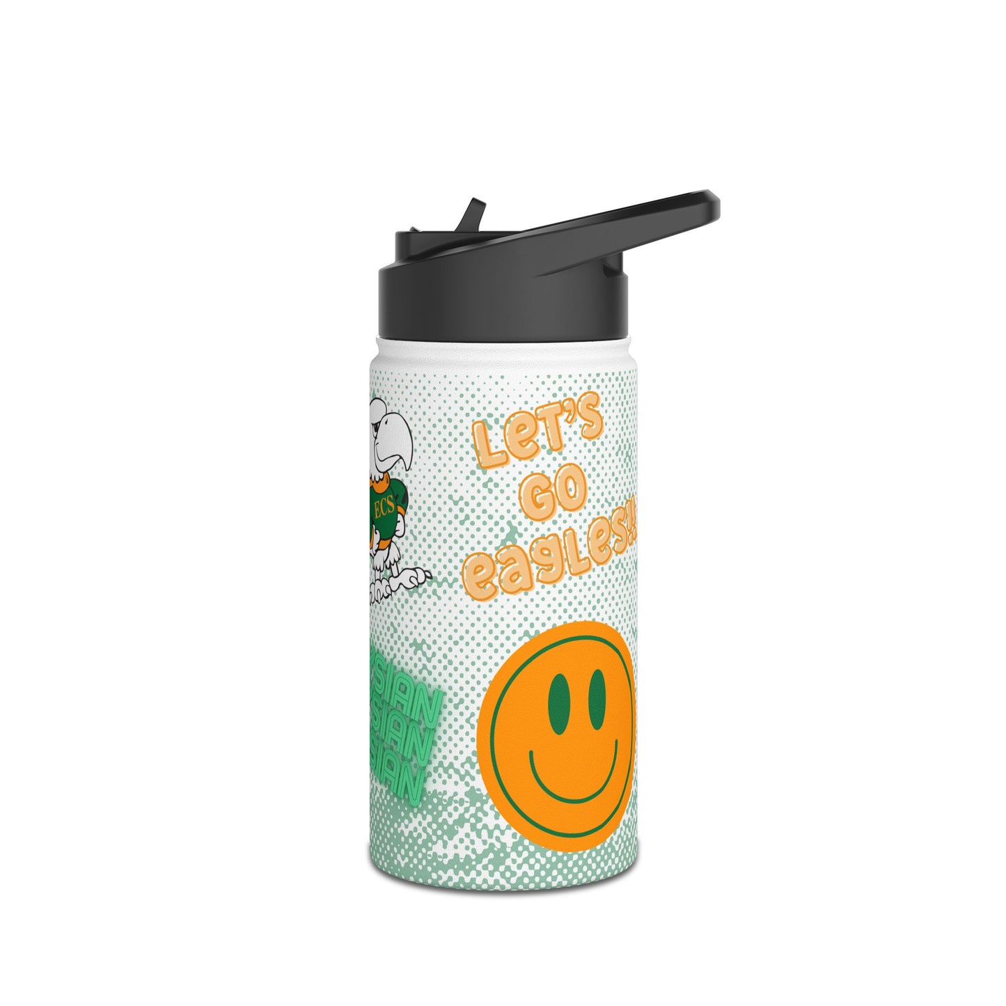 Smiley Face Stainless Steel Water Bottle