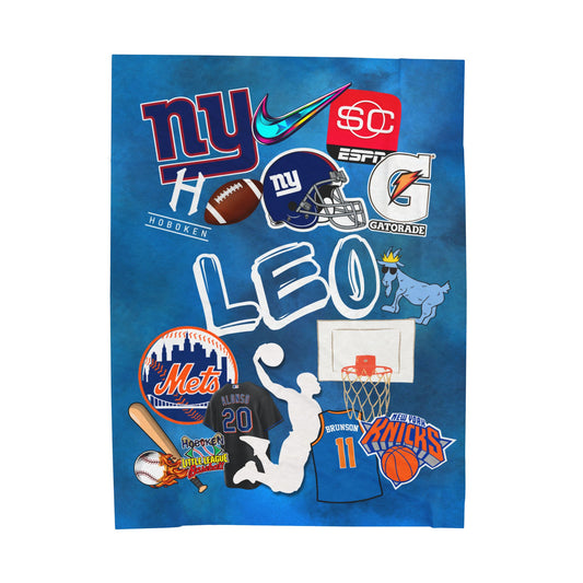 Favorite Things Personalized Blanket – Custom Collage with Photos, Hobbies, and Name