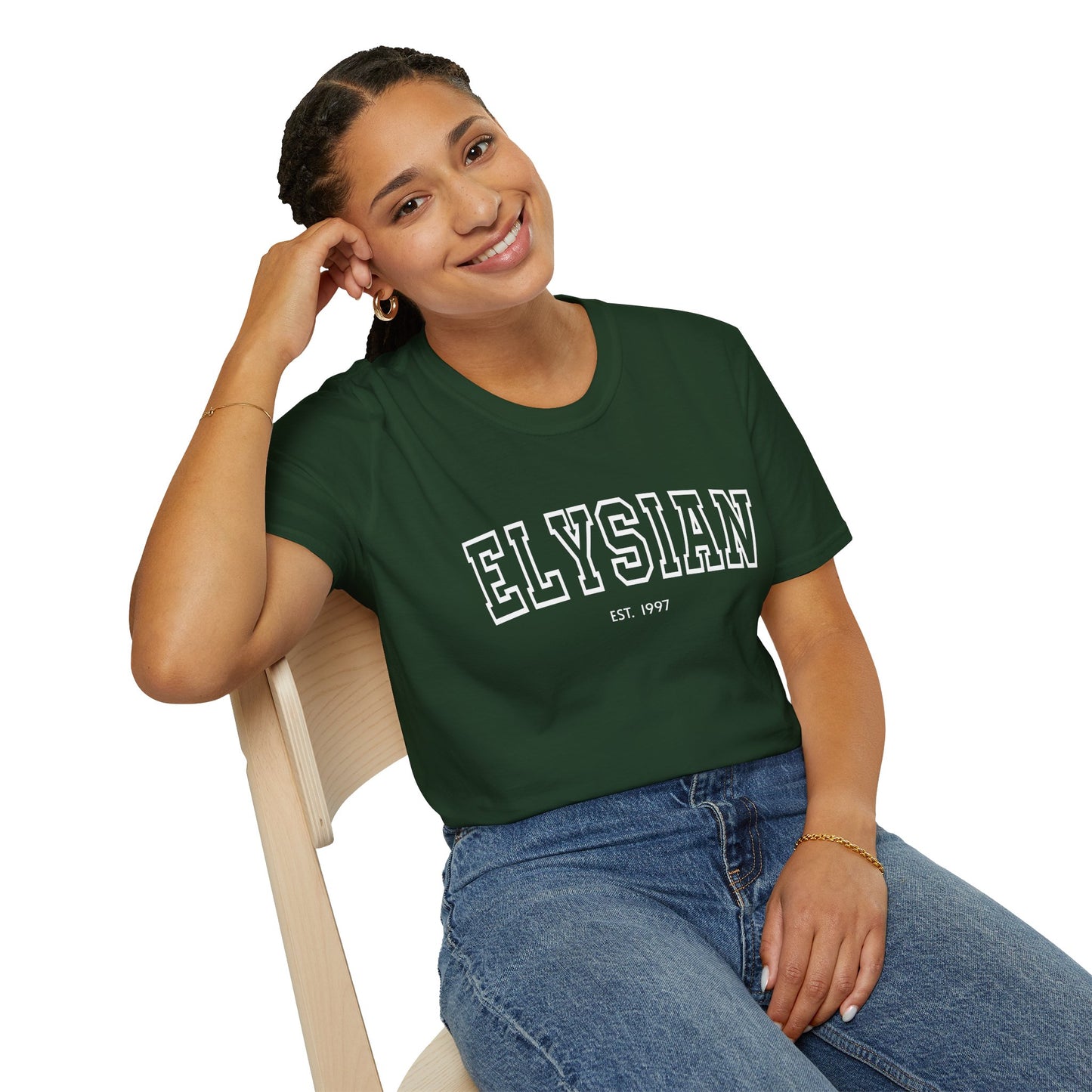 Adult Collegiate Elysian Softstyle Tee
