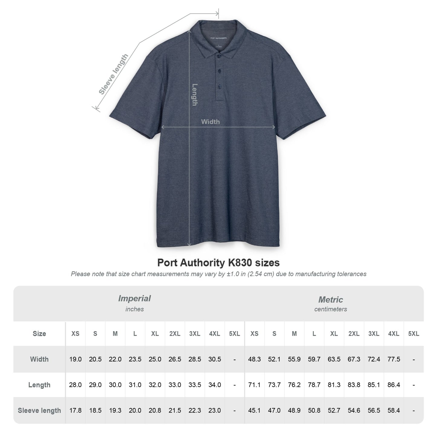 ECS Embroidered Men's Port Authority® Blend Polo