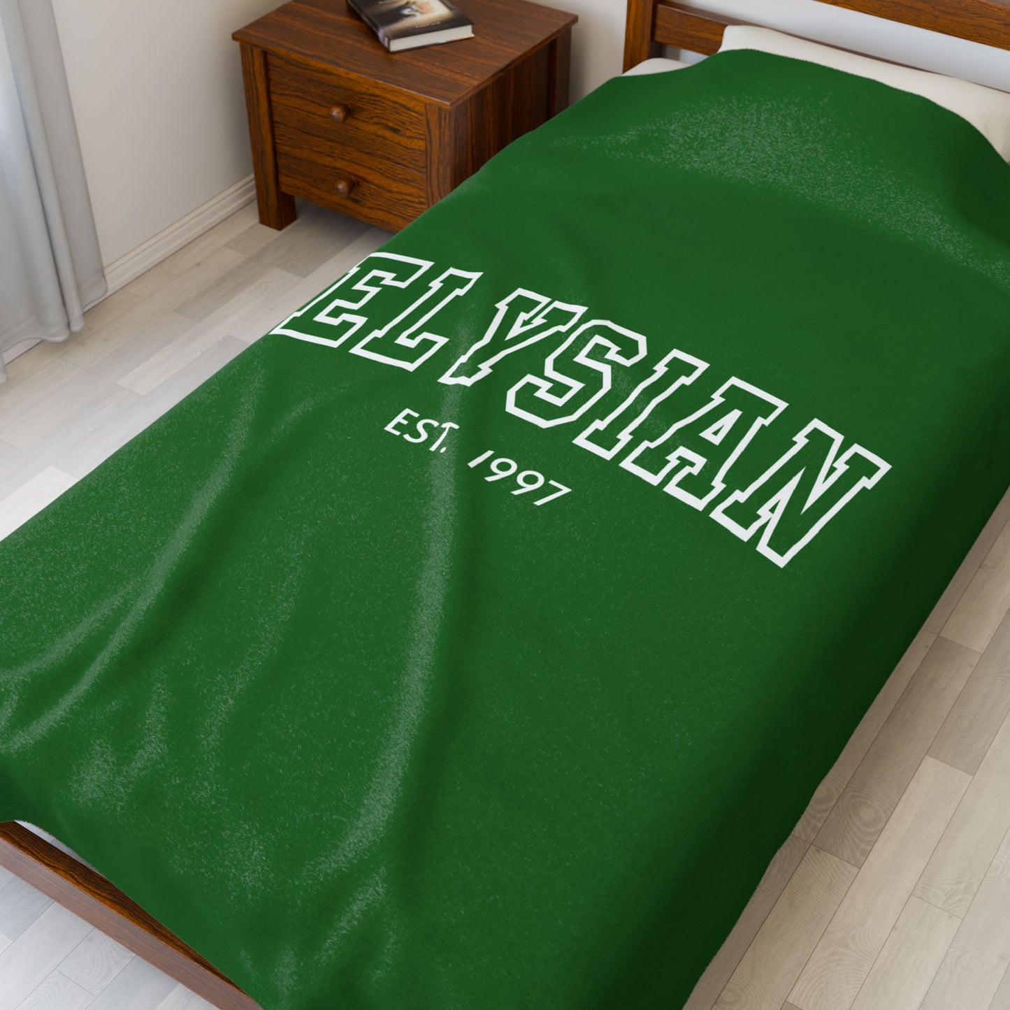 Elysian Velveteen Plush Blanket — Cozy College-Style