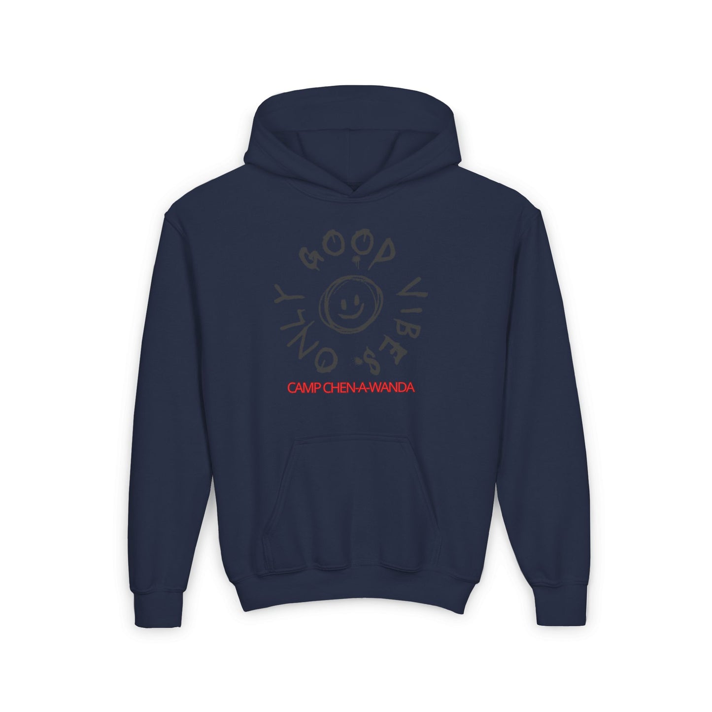 Good Vibes Graffiti Custom Youth Hooded Sweatshirt