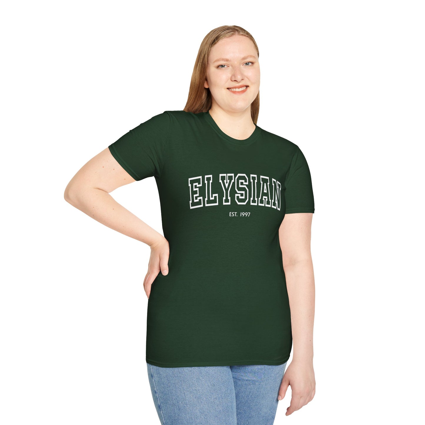 Adult Collegiate Elysian Softstyle Tee