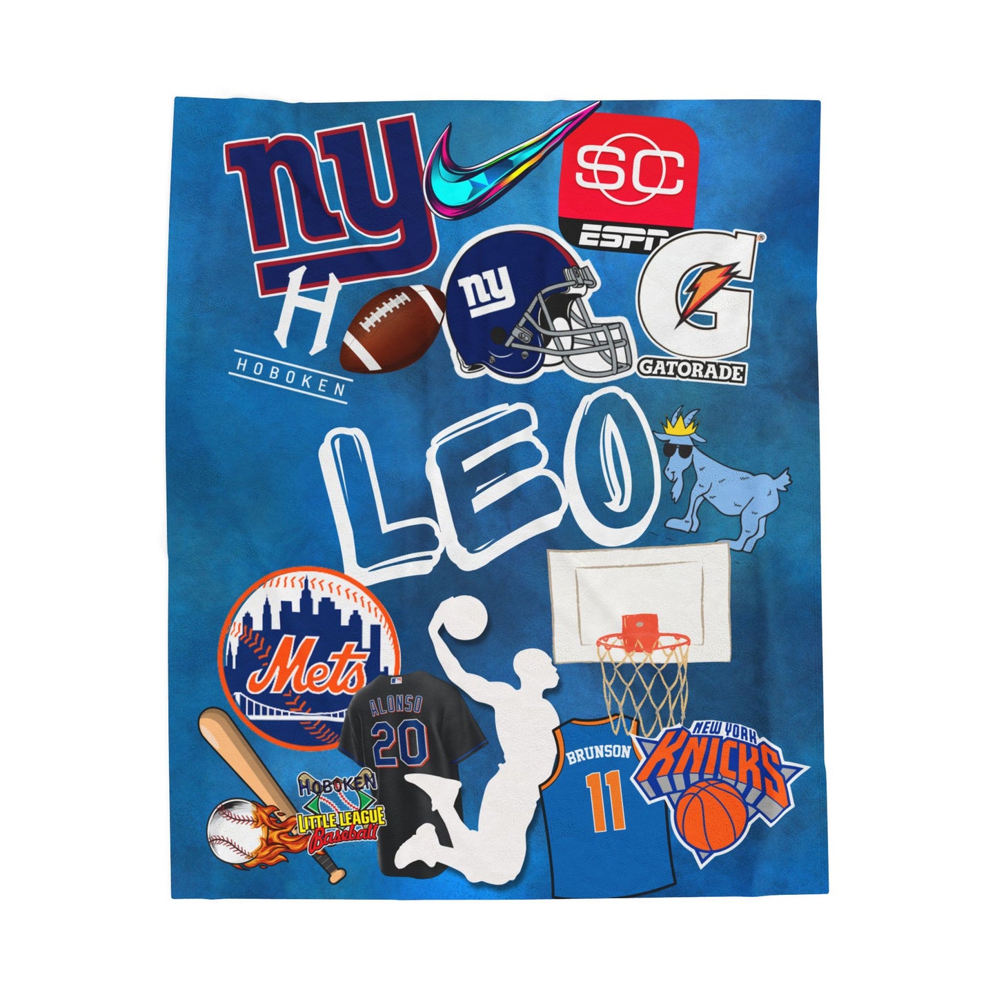 Favorite Things Personalized Blanket – Custom Collage with Photos, Hobbies, and Name