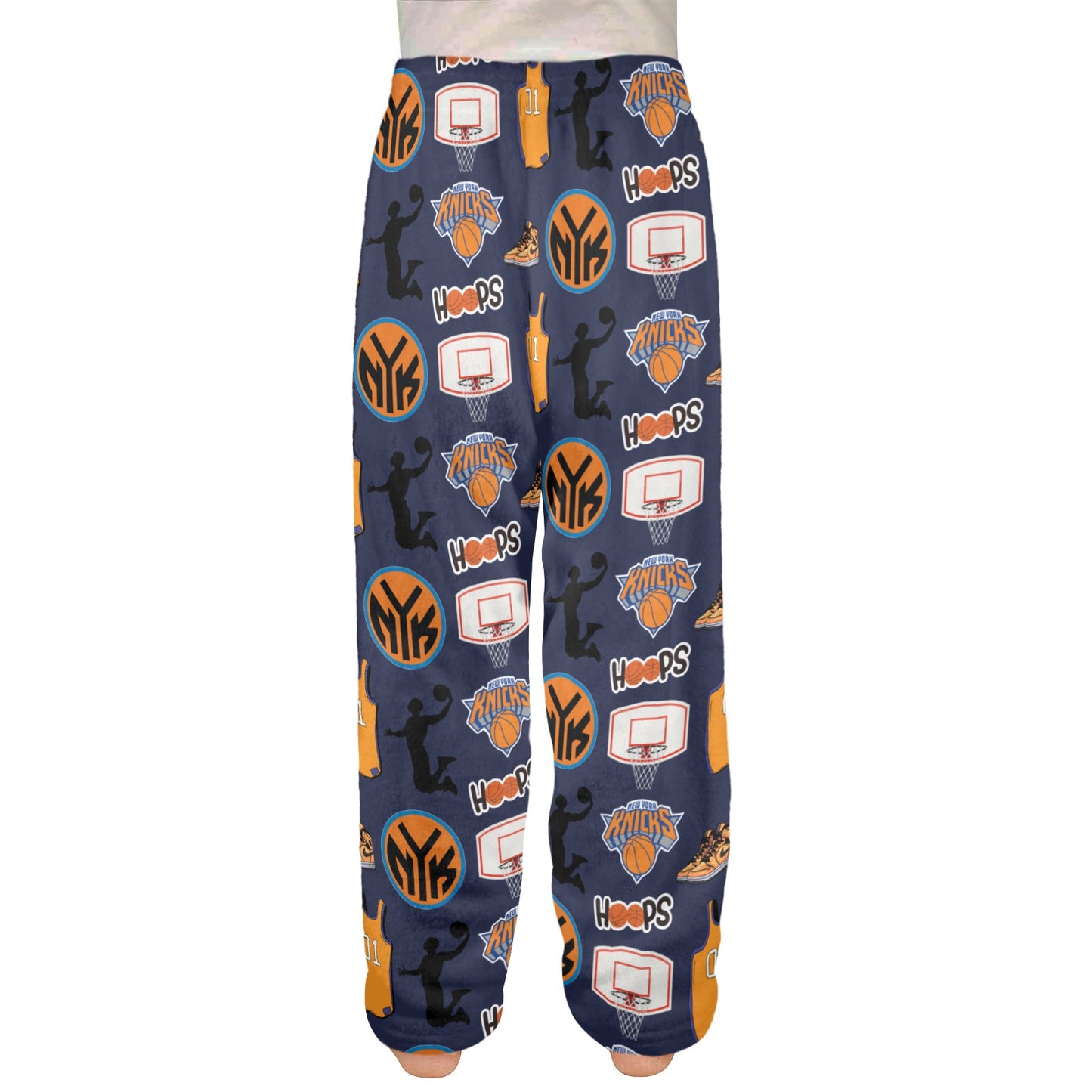 New York Basketball Pajama Pants for Kids | Knicks Inspired Fleece Lounge Pants