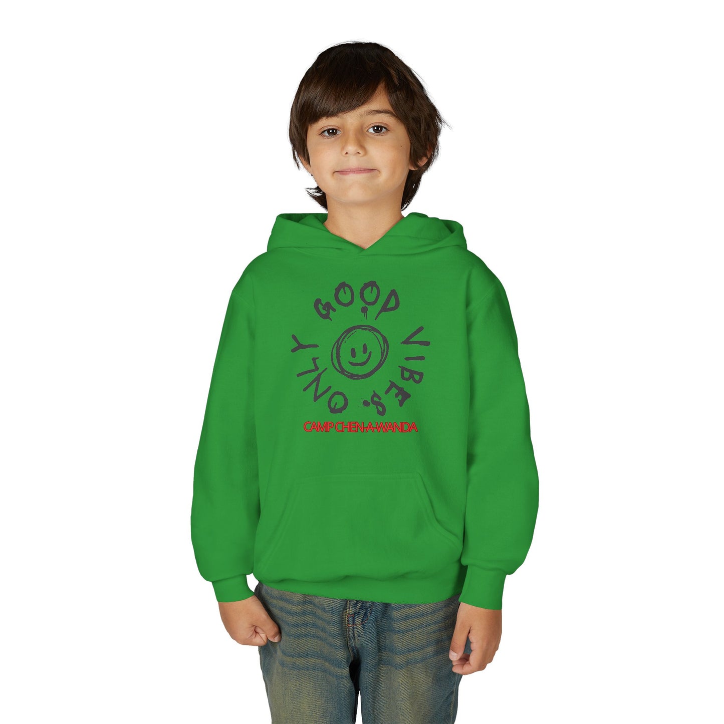 Good Vibes Graffiti Custom Youth Hooded Sweatshirt